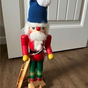 Nutcracker village skier.    Brand new in original box
